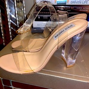 Steve Madden Clear Heels